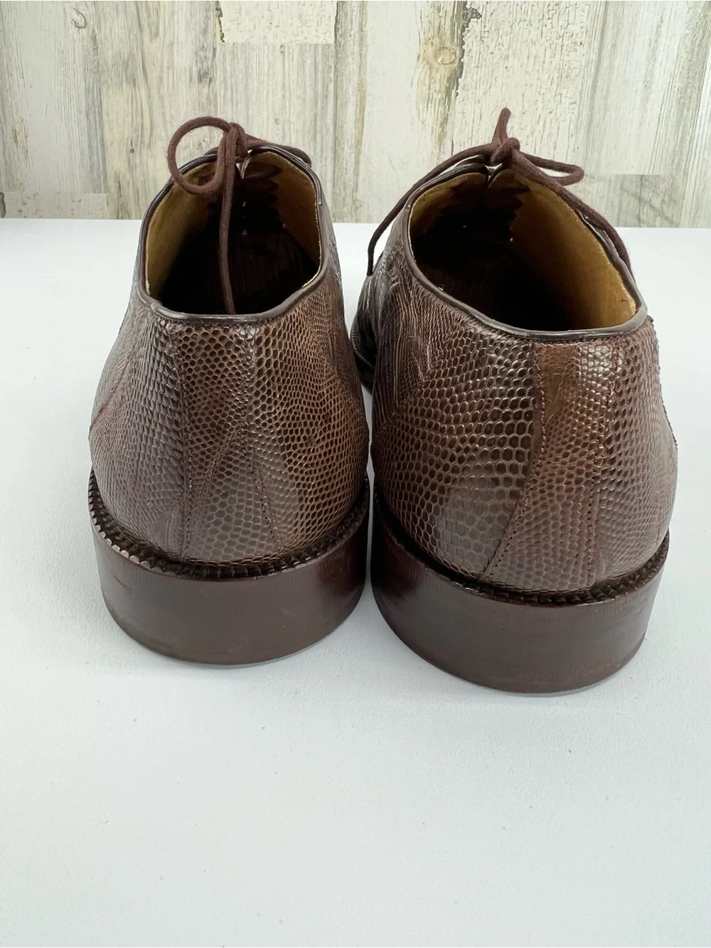 Mc Shoes Buenos Aires Lizard Lace Up Oxfords Mens 9.5 (us 11)